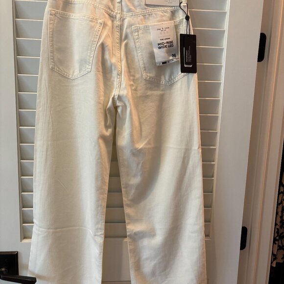 NWT RAG & BONE THE LOGAN FEATHERWEIGHT MID-RISE WIDE LEG~26 - Picture 8 of 9